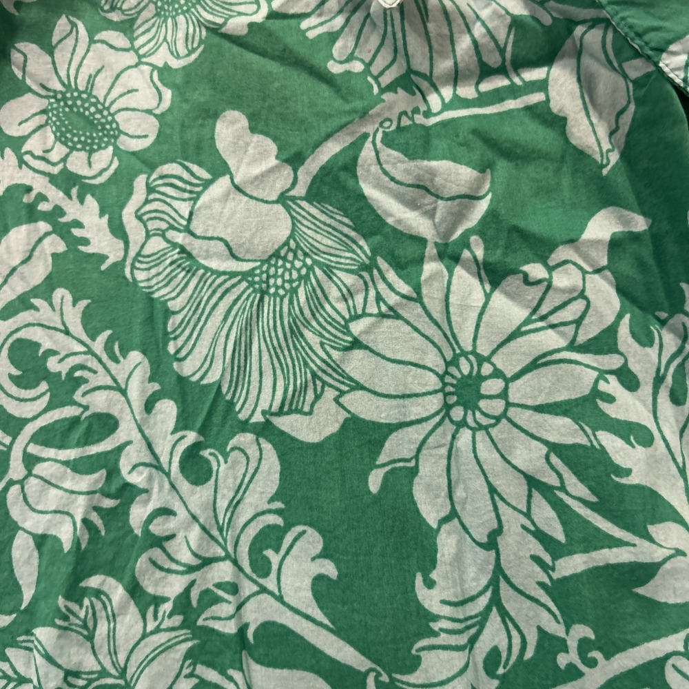 Talbots Sz 1X Plus Poplin Cotton Midi Skirt Floral Paisley Pockets Spring Breezy - Picture 5 of 12